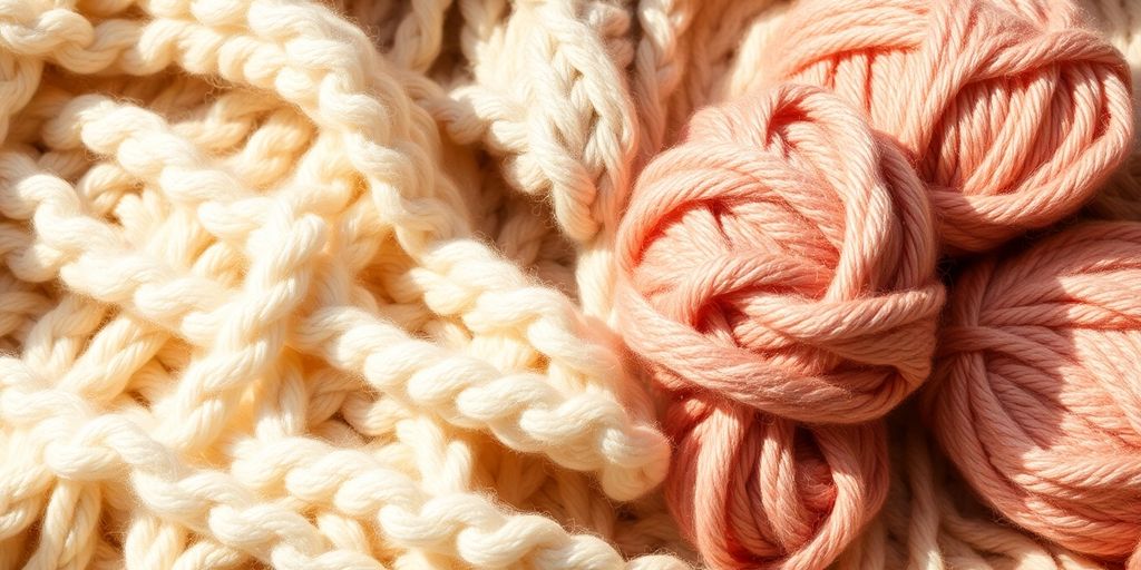 Soft, thick yarn knit into cozy items.