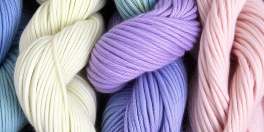 Yarn skeins, superwash and non-superwash, mixed.