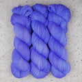 Wild Woollys Crocus Pocus Fingering yarn, three skeins in periwinkle and violet purple